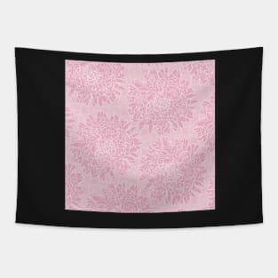 Pink pattern with lovely dahlias in pink Tapestry