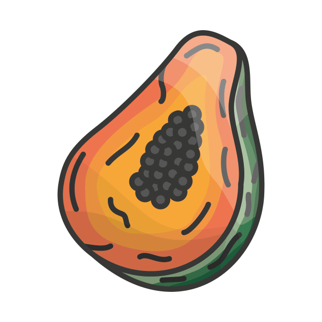 Papaya Fruit by JDP Designs