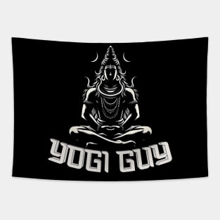 Gothic Shiva: Omniscient Yogi Tapestry