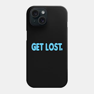 GET LOST. CLASSIC LOGO AQUA Phone Case