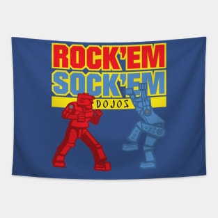 Rock Em Sock Em Dojos Tapestry