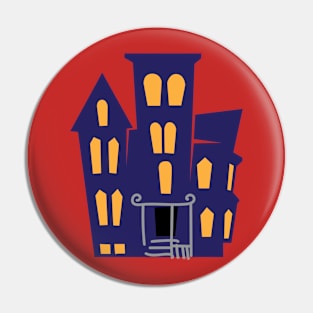 Halloween Scary house Pin