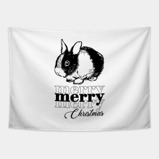 Bunny and Christmas Tapestry