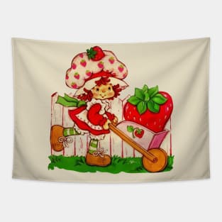 Vintage Strawberry sweet day Tapestry