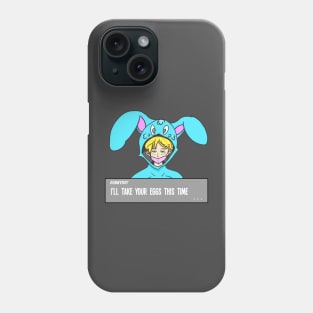 Bunnyboy Easter day RPG Gaming Style Blue Phone Case