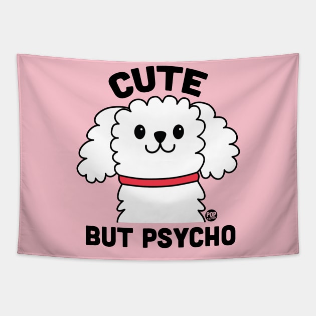 CUTE PSYCHO Tapestry by toddgoldmanart