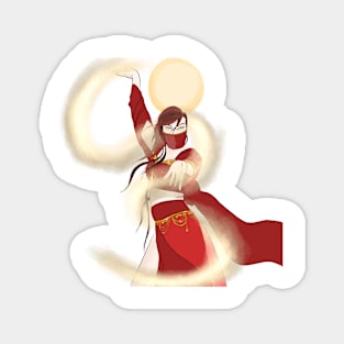 Sand bender desert girl dancer Magnet