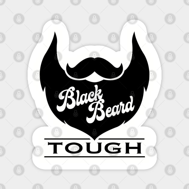 Black Beard Tough Magnet by DesignWise