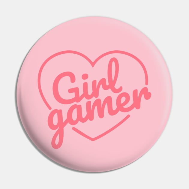 Girl Gamer Pin by LoenaStudio