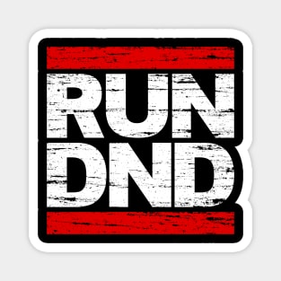 RUN DND (Distressed) Magnet