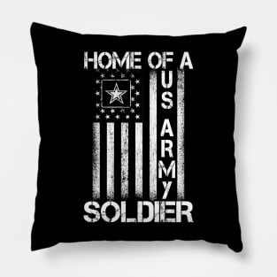 USA Army Flag Shirt Gift for Soldiers Veterans Military Pillow