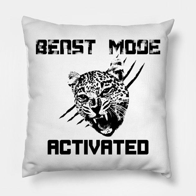 Beast Mode activated! Pillow by PixelParadigm