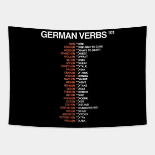 German Verbs Tapestry