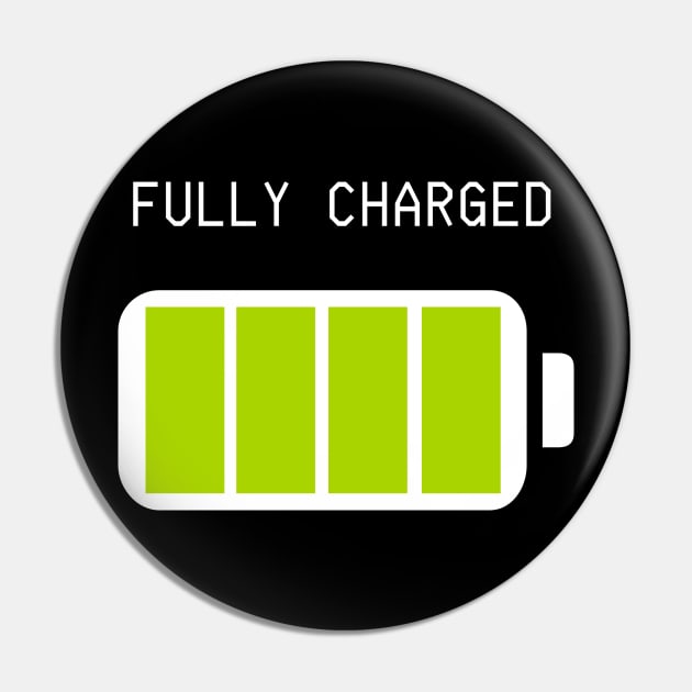 Fully Charged Pin by Software Testing Life