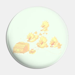 Gamer ducklings Pin