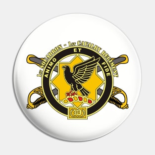 1st Squadron, 1st Cavalry Regiment - U.S. Army Pin