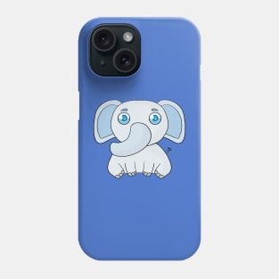 Blue elephant Phone Case