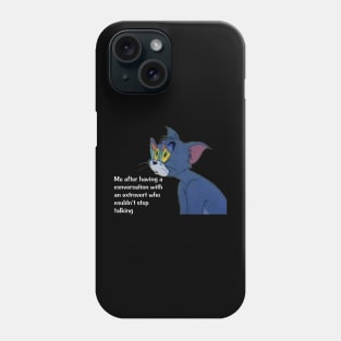 Cat Introvert😂 Phone Case