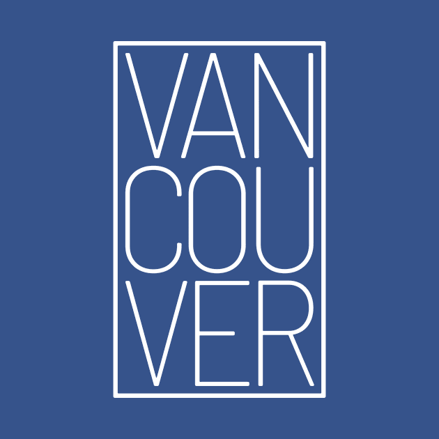 Cool Vancouver Traveler British Columbia Canada Typography by peter2art