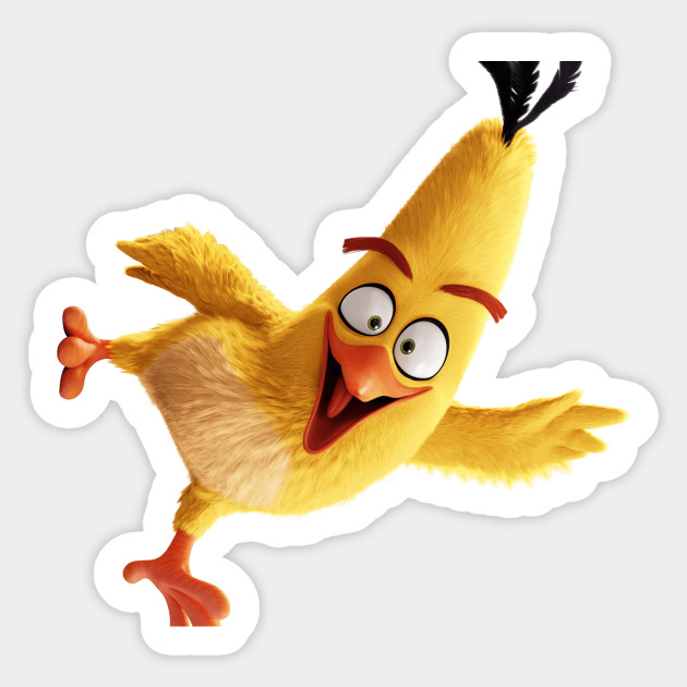 Angry Bird Evolution Angry Birds Yellow Bird Chuck Sticker Teepublic
