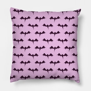 Bats Pastel Purple Pattern Pillow