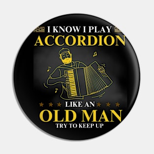 Play accordion Pin