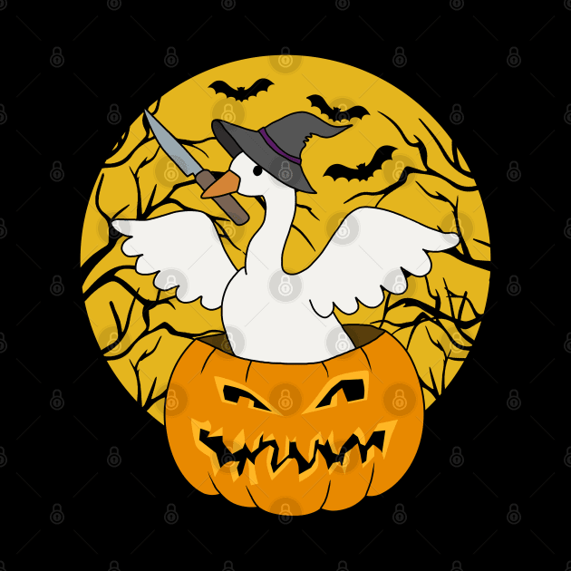 Halloween Goose by valentinahramov