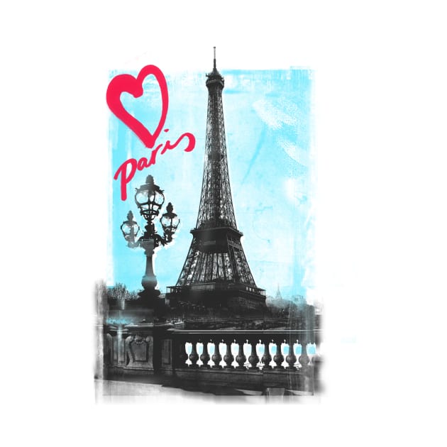 I Love Paris - Eiffel Tower by kaliyuga