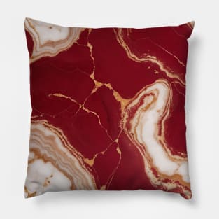 marble red gradient Pillow