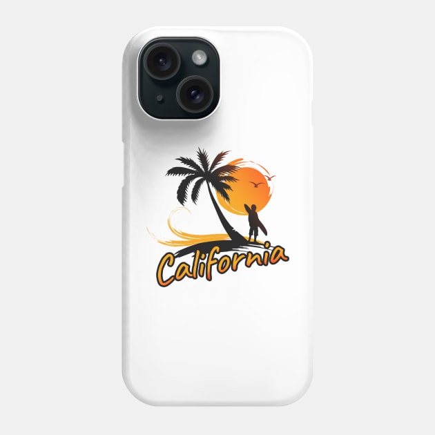 california beach Phone Case by abodehakouk