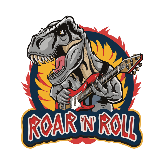 Roar N Roll: T-Rex Takes the Stage by Salaar Design Hub