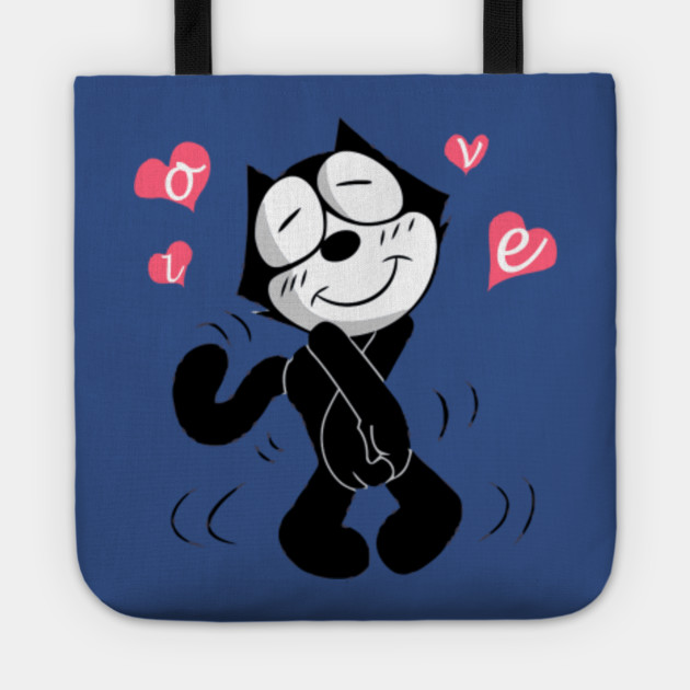 Felix Love Love Cat Felix The Cat Tragetasche Teepublic De