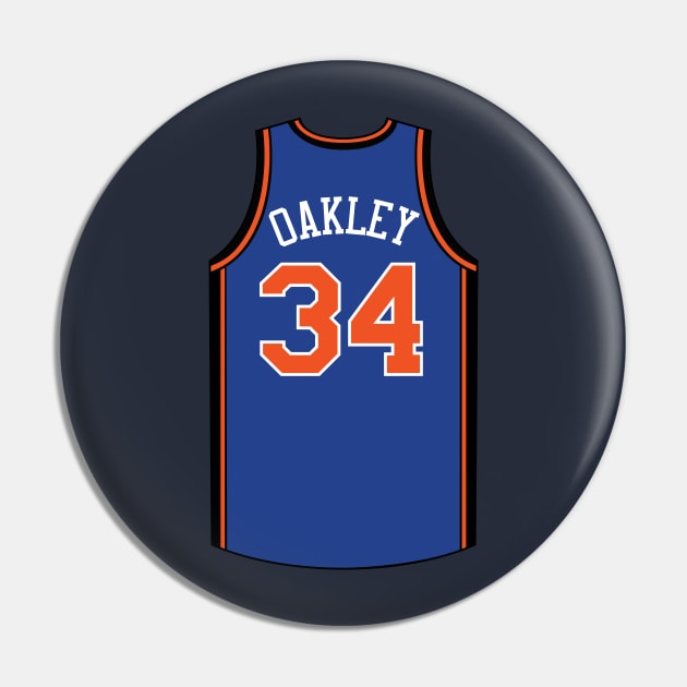 Charles Oakley New York Jersey Qiangy Pin by qiangdade