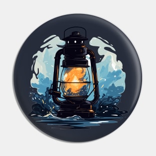 A Guiding Light Flame Lantern Pin