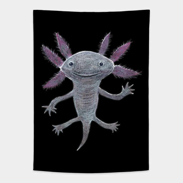 Axolotl Tapestry by Bwiselizzy