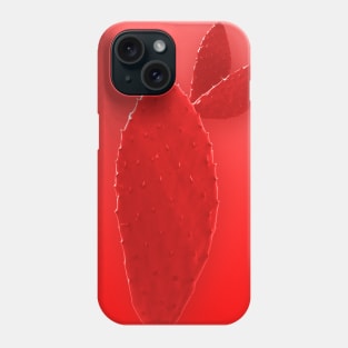 Red rabbit ears cactus Phone Case