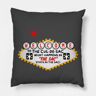 Funny Cul-De-Sac Neighborhood Living Pillow