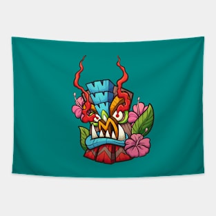 Tiki Mask Tapestry