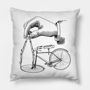 hand drawn bike Pillow