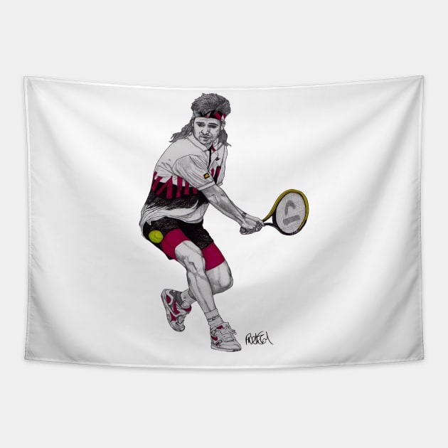 Andre Agassi Tapestry by paulnelsonesch