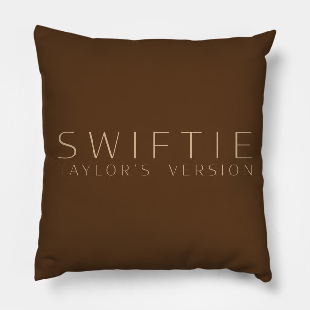 Swiftie Taylor's Version (Fearless) Pillow by loonylunaART