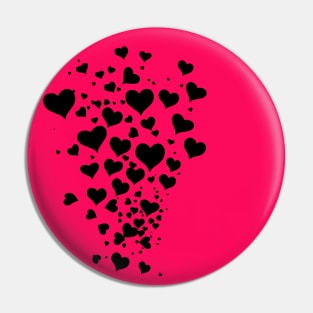 hearts romantic silhouette Pin