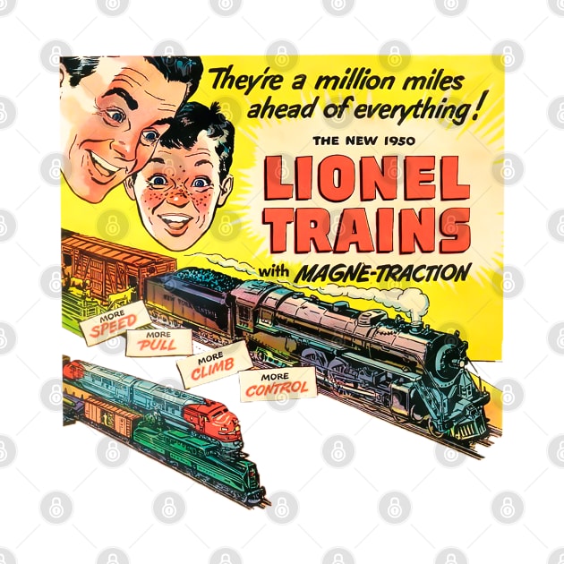 Lionel Trains Graphic Advertising Vintage Retro by REVISTANGO