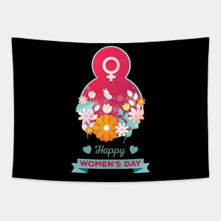 Happy Women's Day Cute 8TH March Tapestry