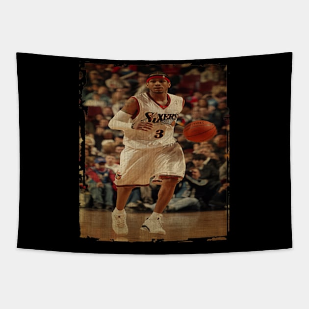 Allen Iverson Sixers Vintage Tapestry by CAH BLUSUKAN