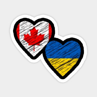 Canada support Ukraine Magnet