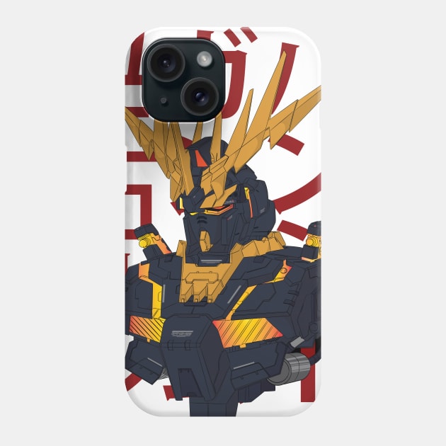 Gundam Unicorn Banshee Phone Case by Mecha Design by MechaRon