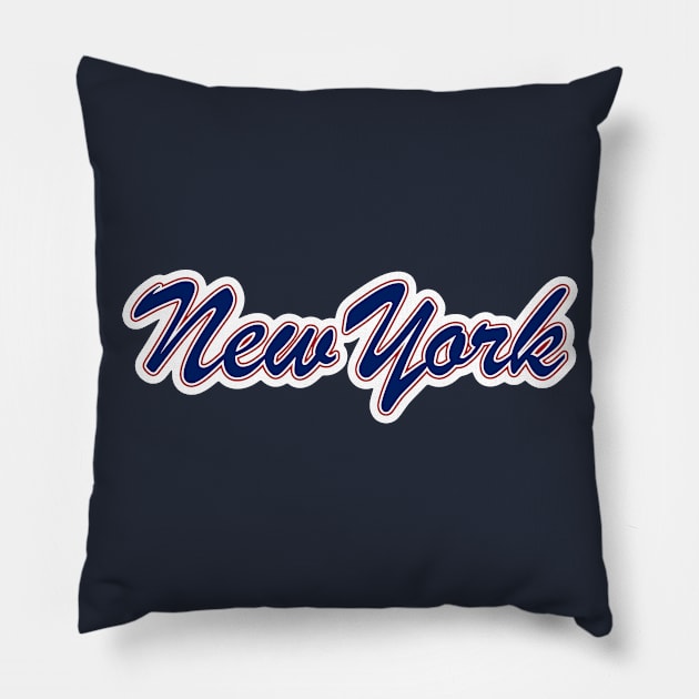 Football Fan of New York Pillow by gkillerb