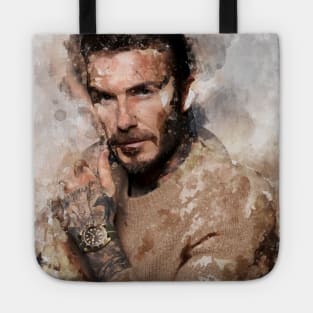 david beckham  Watercolour Painting Tote