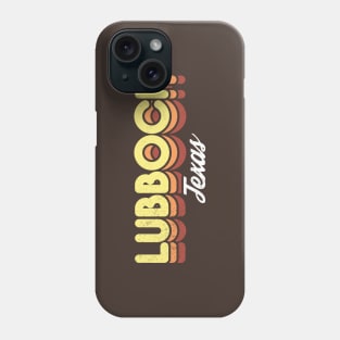 Retro Lubbock Texas Phone Case